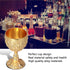 2Pcs Goblet Cup Golden Metal Retro Wine Cup Chalice Goblets